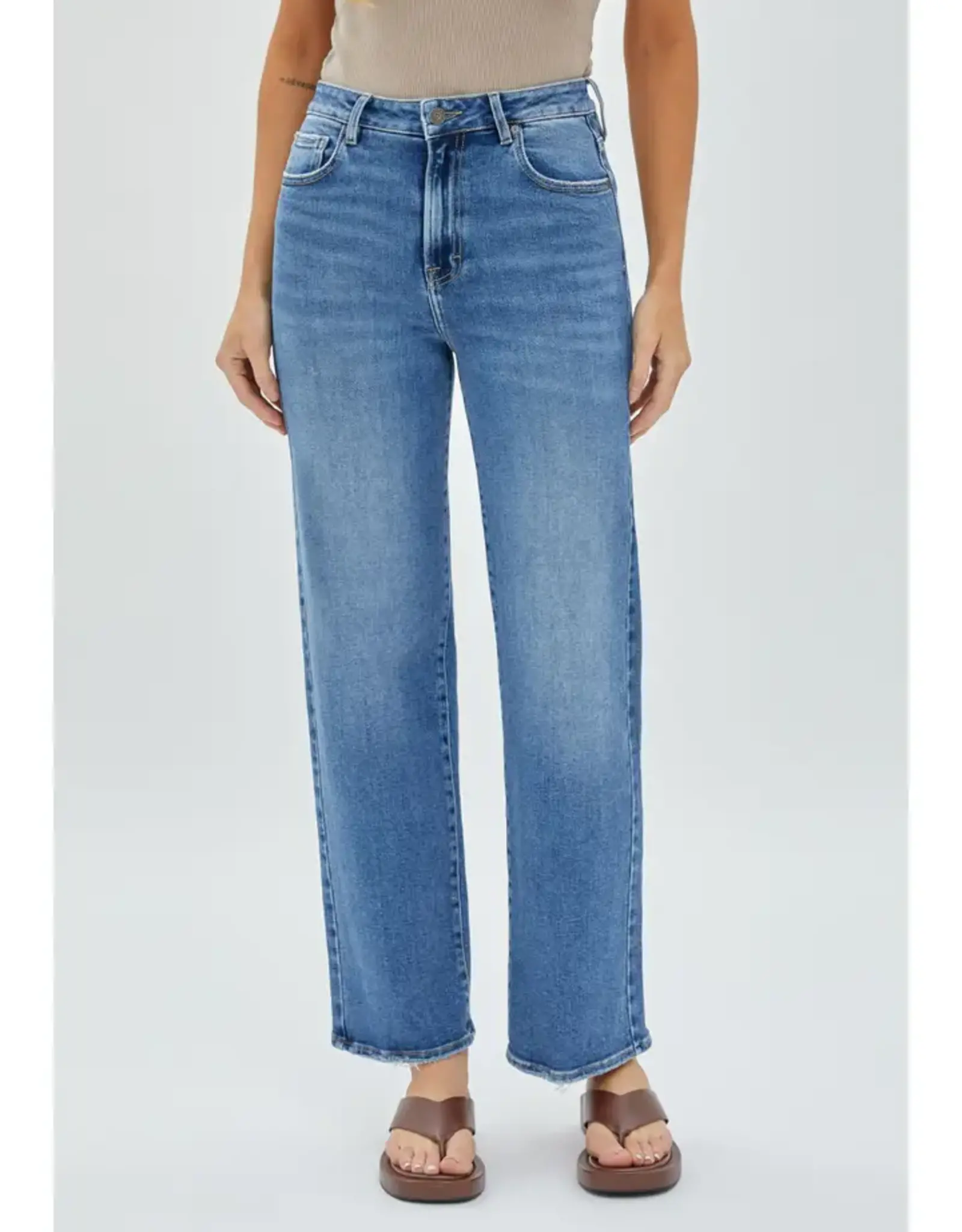 Hidden High Rise Classic Straight Medium Wash