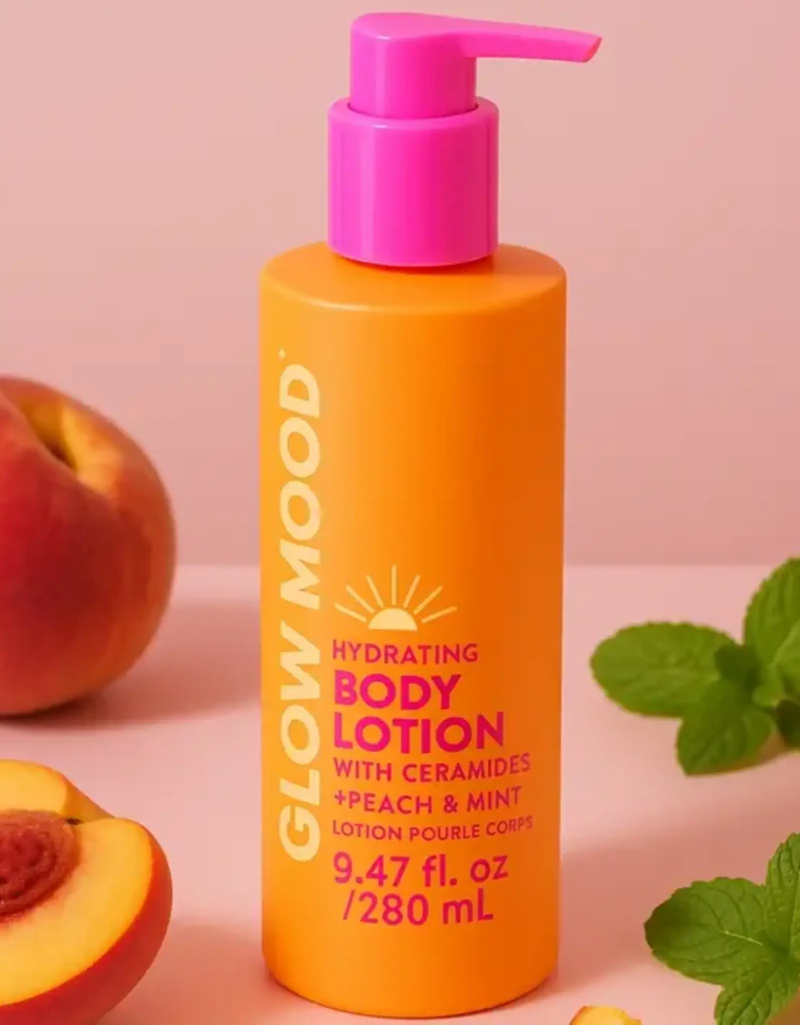Glow Mood Hydrating Body Lotion, Peach & Mint