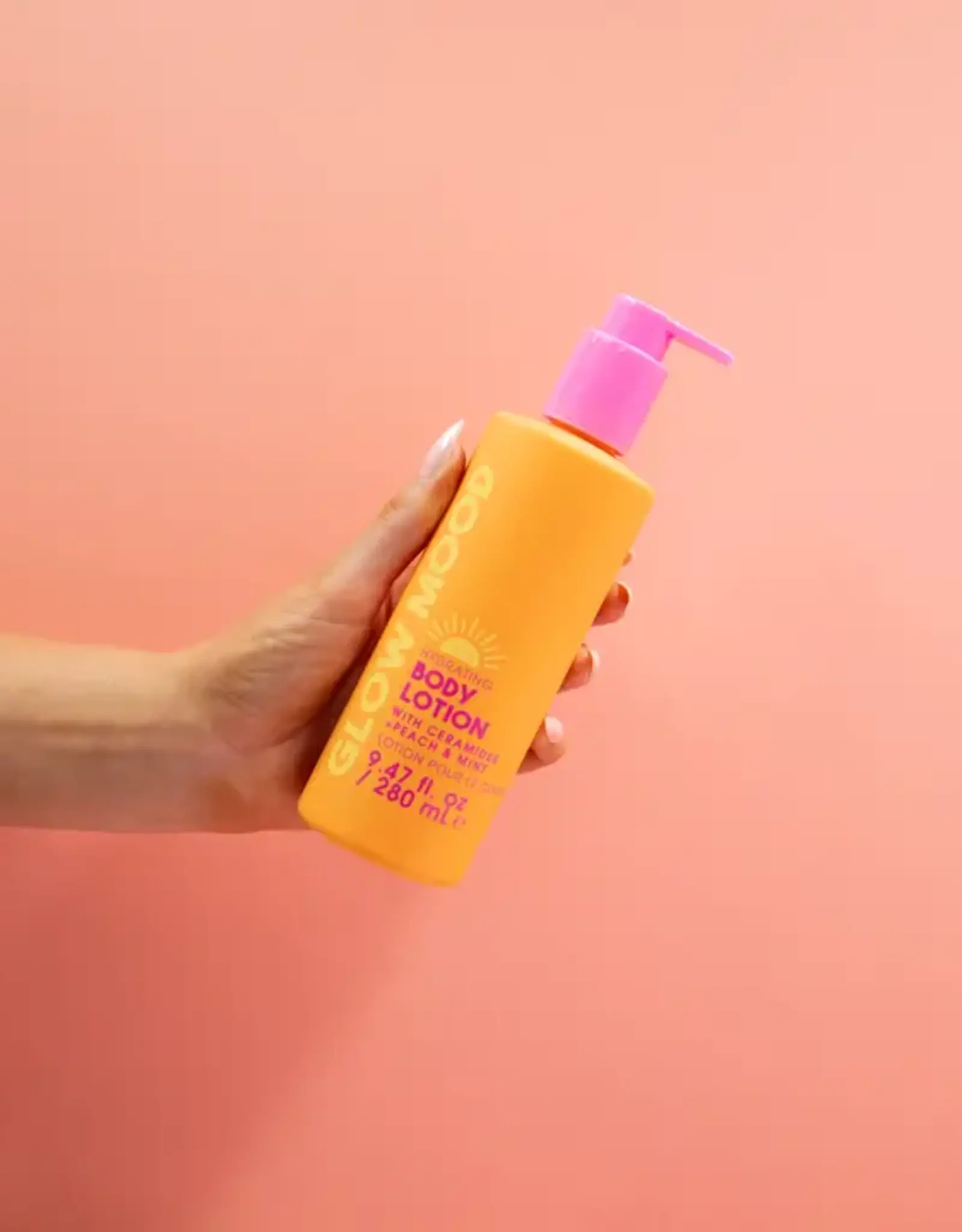 Glow Mood Hydrating Body Lotion, Peach & Mint