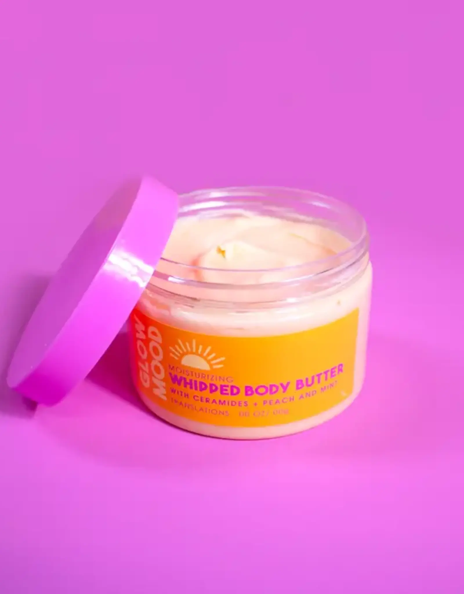 Glow Mood Whipped Body Butter, Peach & Mint