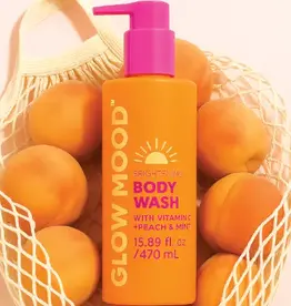 Glow Mood Brightening Body Wash, Peach & Mint