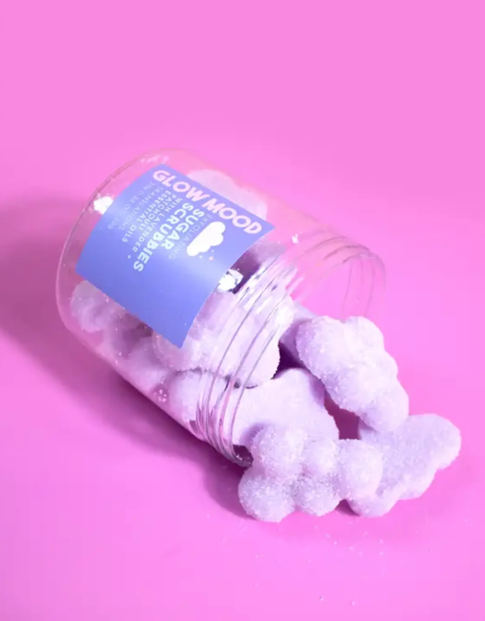 Glow Mood Exfoliating Sugar Scrubbies, Lavender & Patchouli