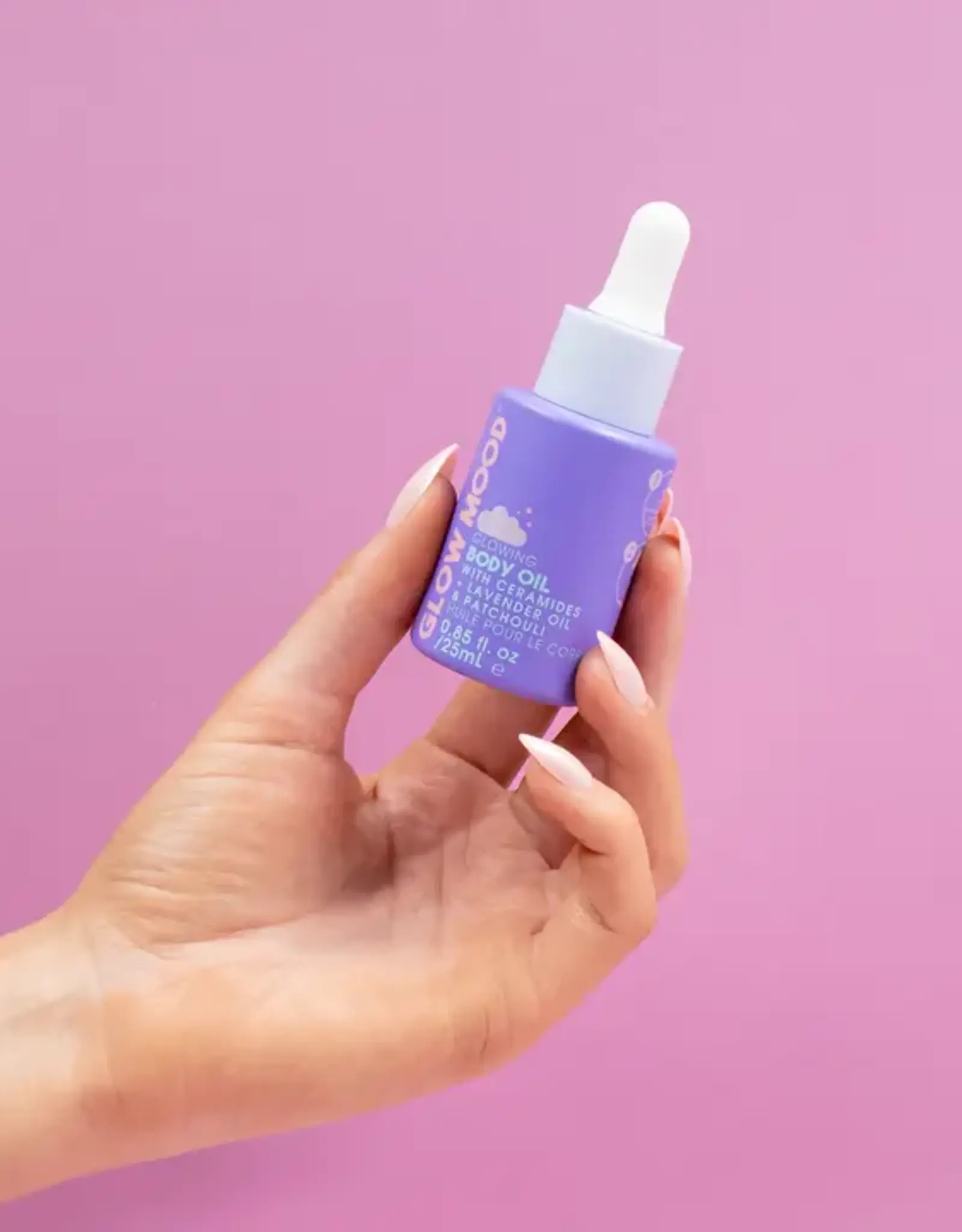 Glow Mood Glowing Body Oil, Lavender & Patchouli