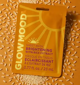 Glow Mood Sheet Mask, Brightening w/Rice Extract