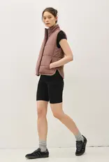 Suede Puffer Vest