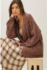 Chunky Cable Knit Cardigan