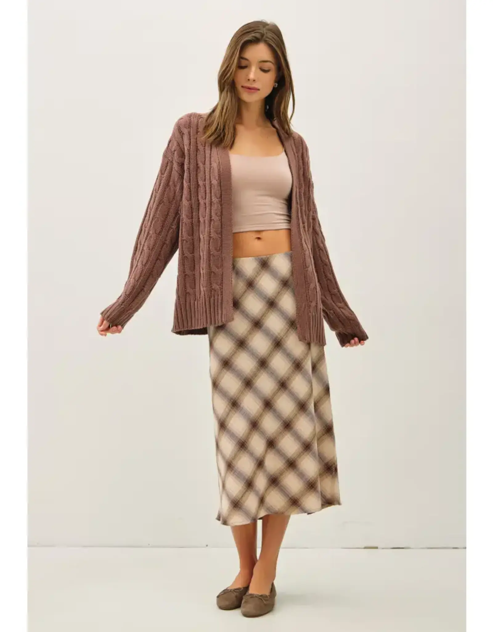 Chunky Cable Knit Cardigan