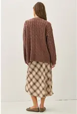 Chunky Cable Knit Cardigan