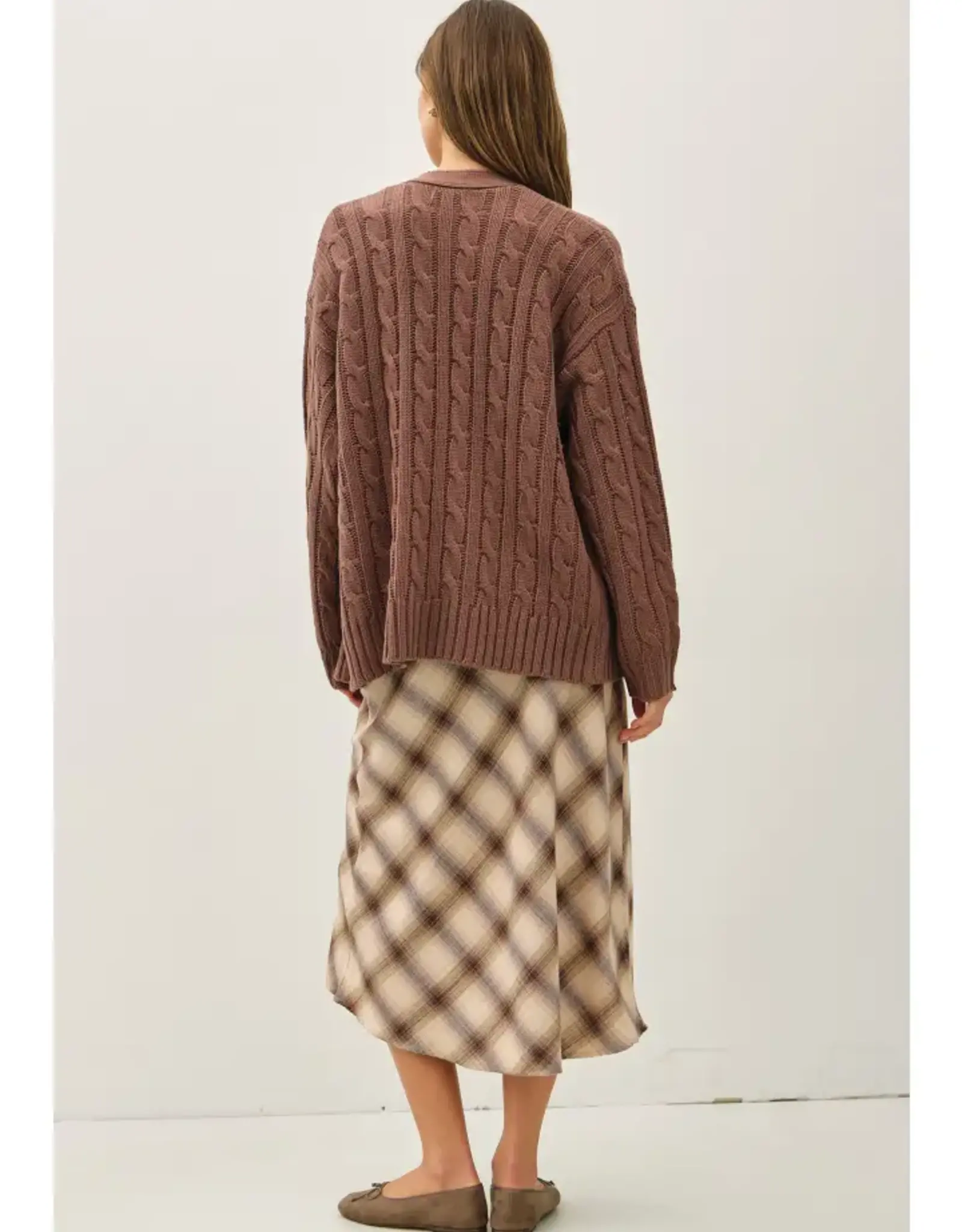 Chunky Cable Knit Cardigan