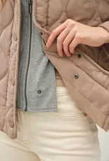 Quilted Jacket Detachable Hood