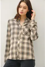 Plaid Long Sleeve Button Up