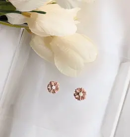 That's Sew Me Mini Daisy Clay Stud Earrings , Light Mauve