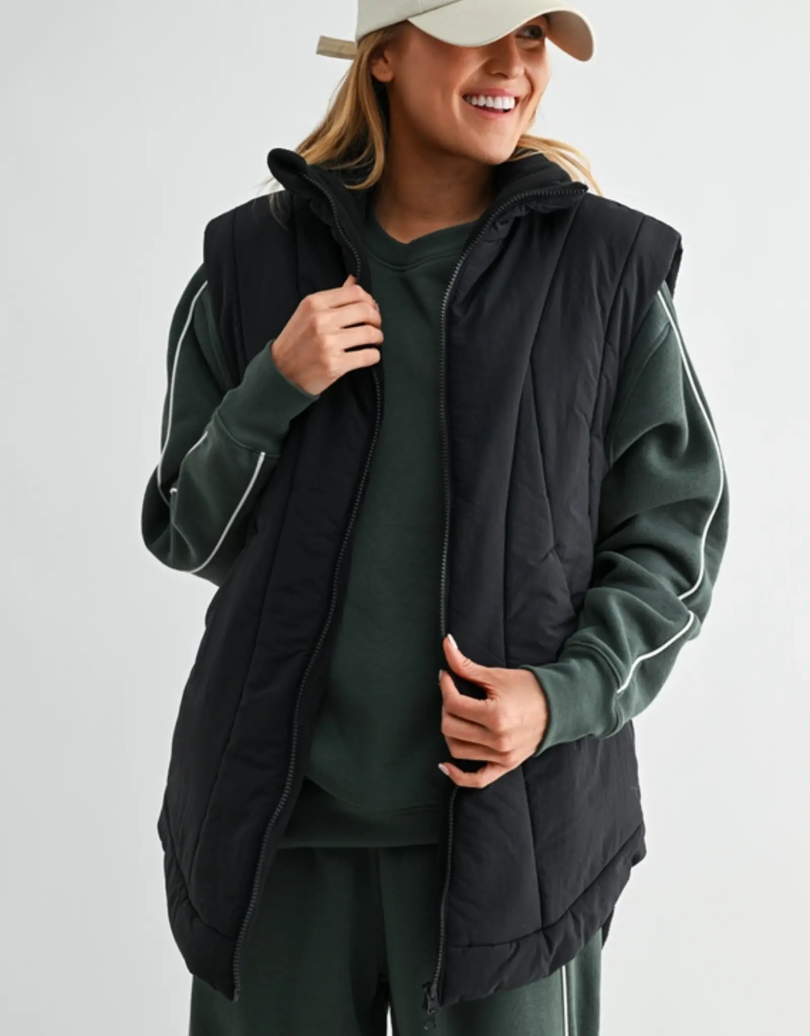 Mono B Summit Curve Longline Puffer