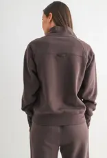 Mono B Hearthline Fleece Mock Neck Sweater