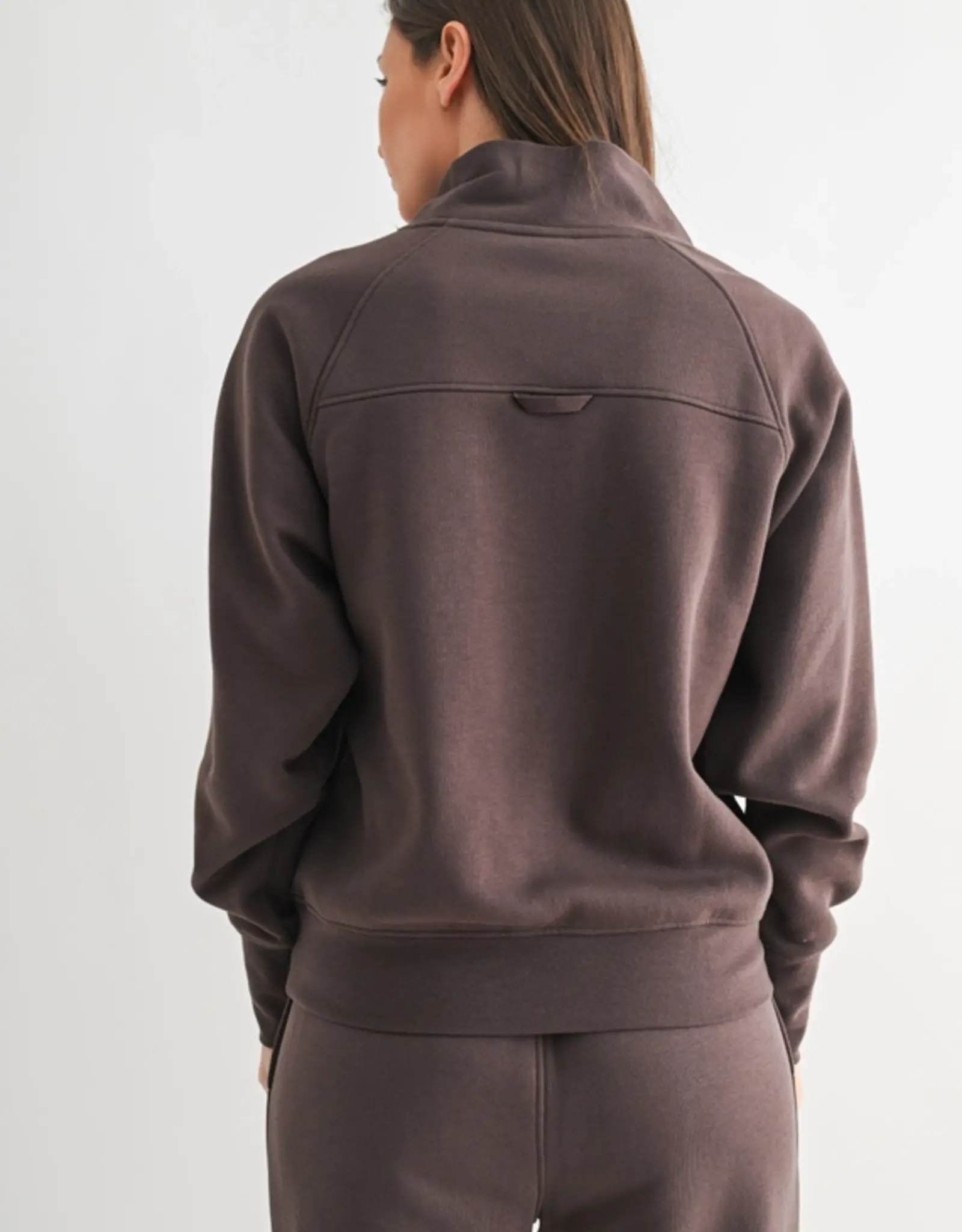 Mono B Hearthline Fleece Mock Neck Sweater