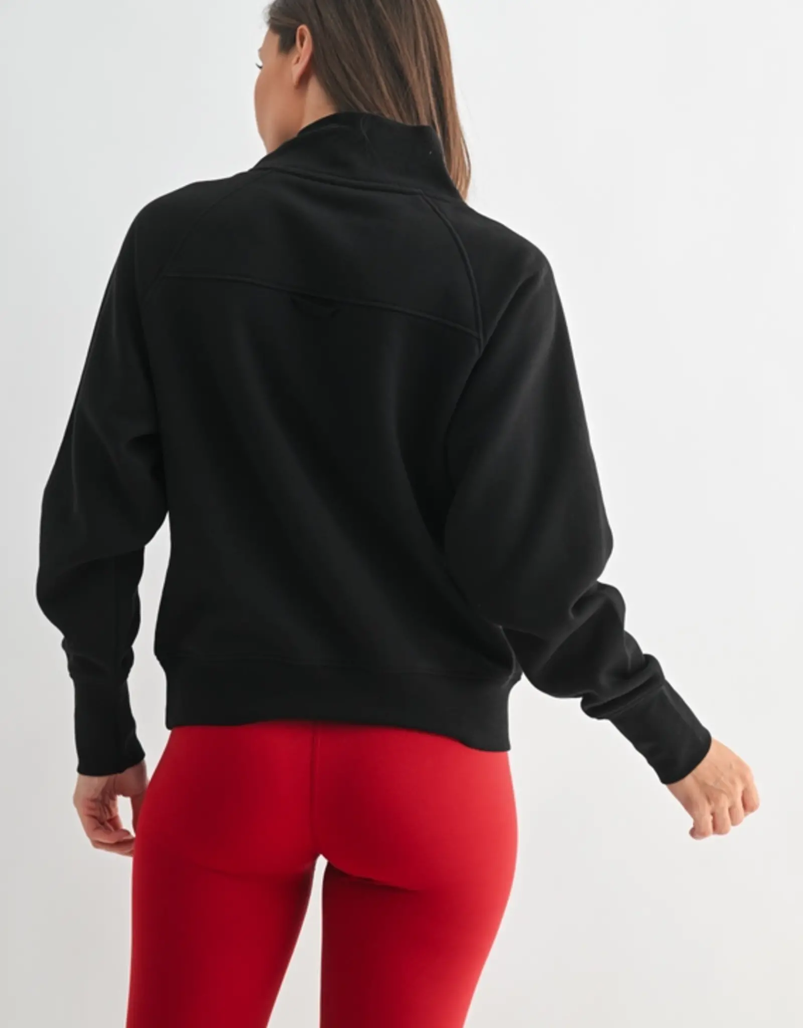 Mono B Hearthline Fleece Mock Neck Sweater