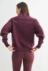 Mono B Hearthline Fleece Mock Neck Sweater