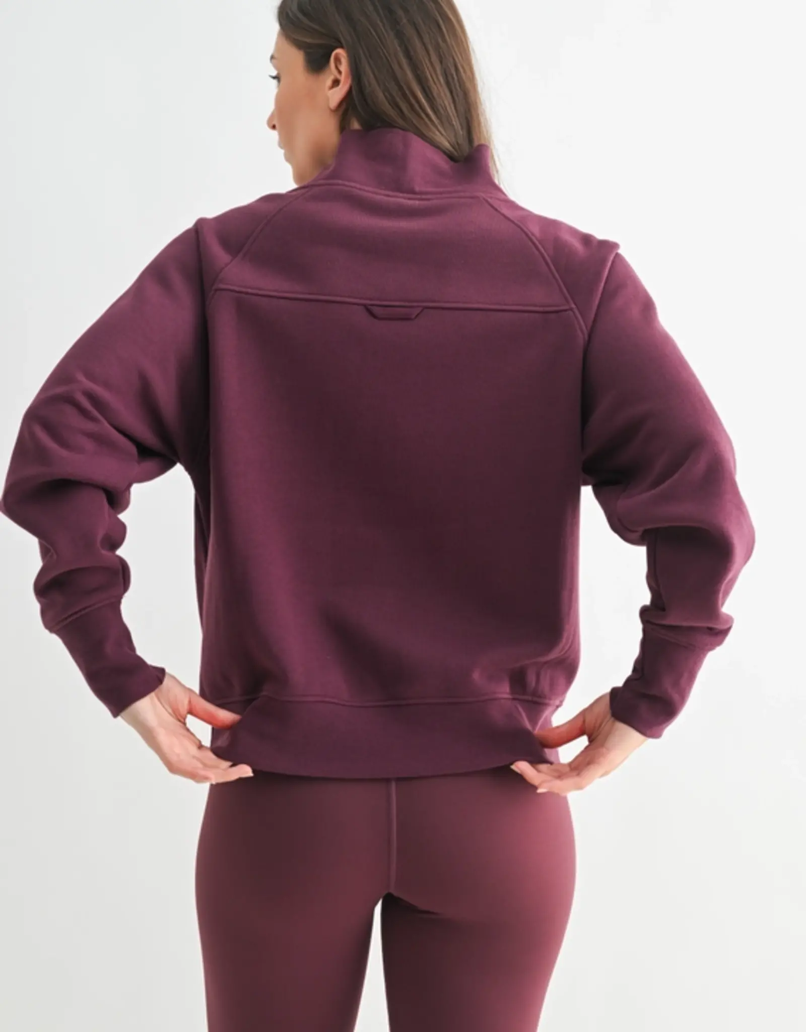 Mono B Hearthline Fleece Mock Neck Sweater