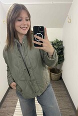 Quilted Jacket Detachable Hood