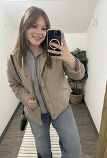 Quilted Jacket Detachable Hood