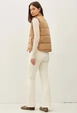 Suede Puffer Vest