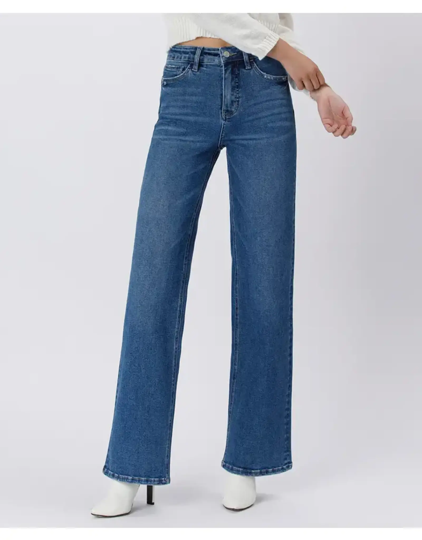 Vervet Super High Rise Wide Leg Jeans
