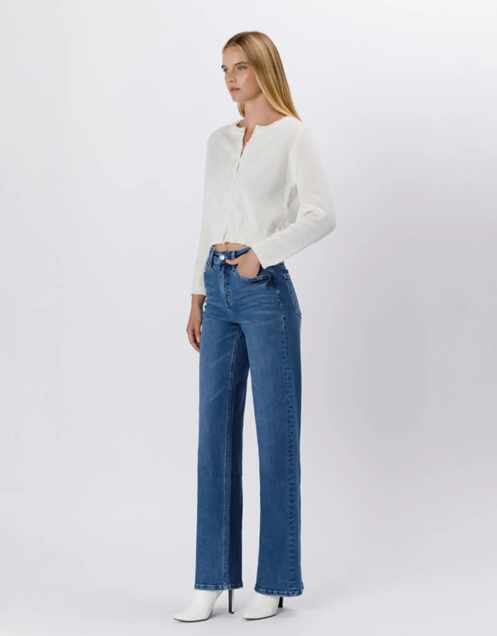 Vervet Super High Rise Wide Leg Jeans
