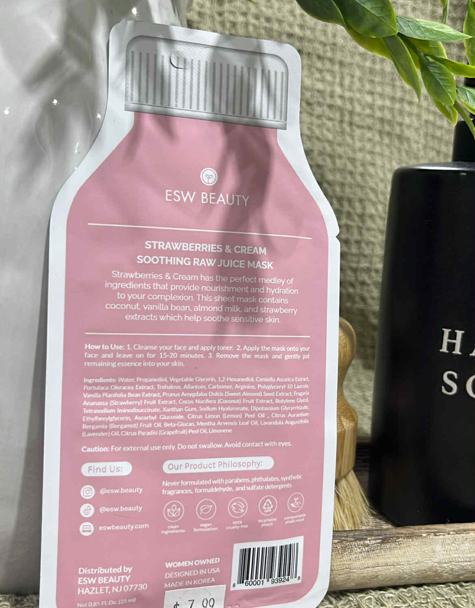 ESW Beauty Strawberries & Cream Soothing Sheet Mask