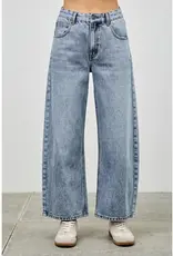 Saige Denim High Rise Curve Barrel Leg Jeans