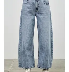 Saige Denim High Rise Curve Barrel Leg Jeans