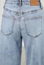 Saige Denim High Rise Curve Barrel Leg Jeans