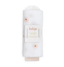 Lulujo Muslin Cotton Swaddle Blanket - Daisies