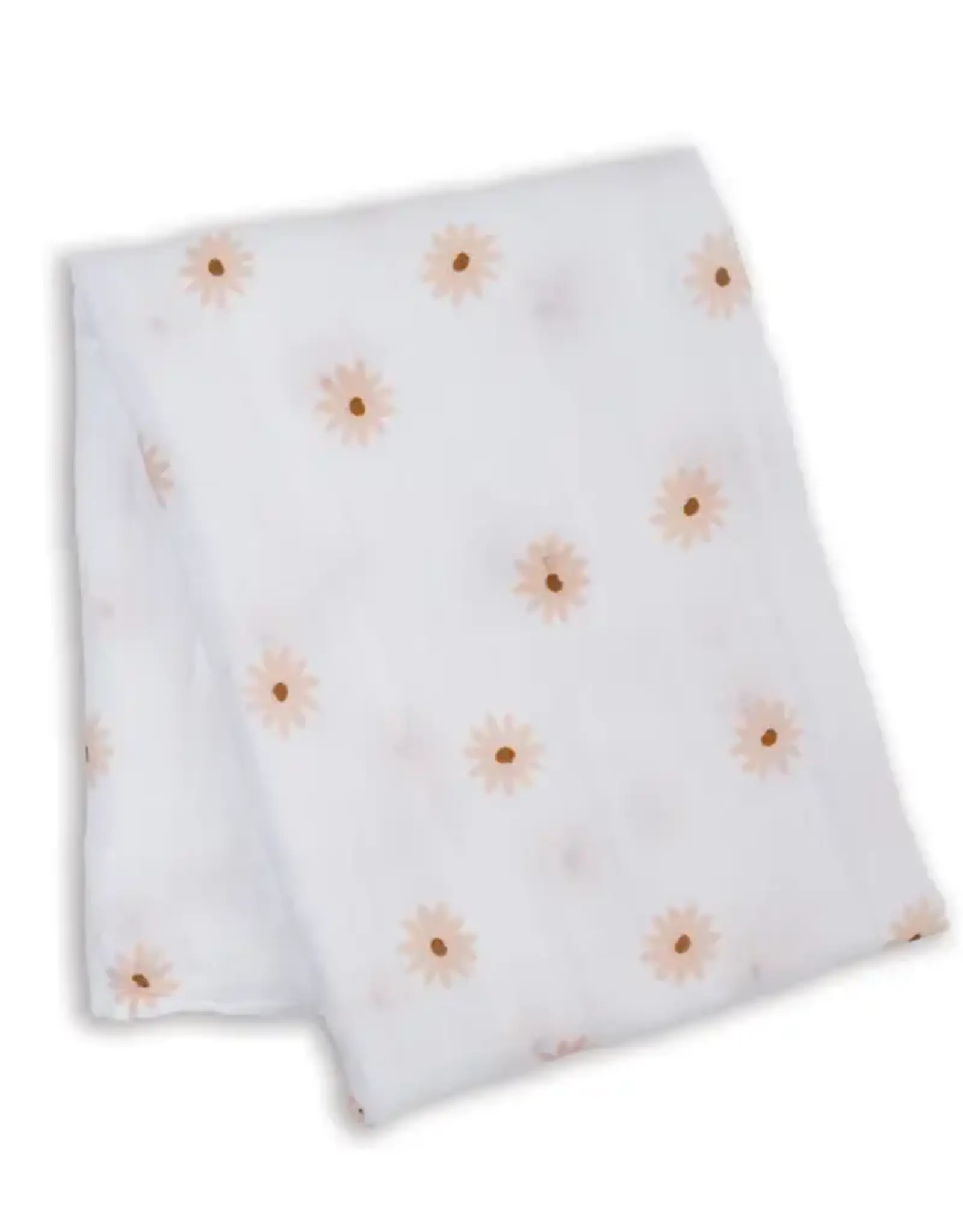 Lulujo Muslin Cotton Swaddle Blanket - Daisies
