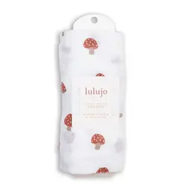 Lulujo Muslin Cotton Swaddle Blanket - Mushroom