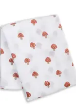 Lulujo Muslin Cotton Swaddle Blanket - Mushroom