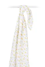 Lulujo Muslin Cotton Swaddle Blanket - Ducks