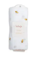 Lulujo Muslin Cotton Swaddle Blanket - Large - Bees