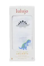 Lulujo Classic Muslin Swaddle - Prehistoric Pals