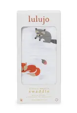 Lulujo Classic Muslin Swaddle - Forest Friends