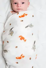 Lulujo Classic Muslin Swaddle - Forest Friends