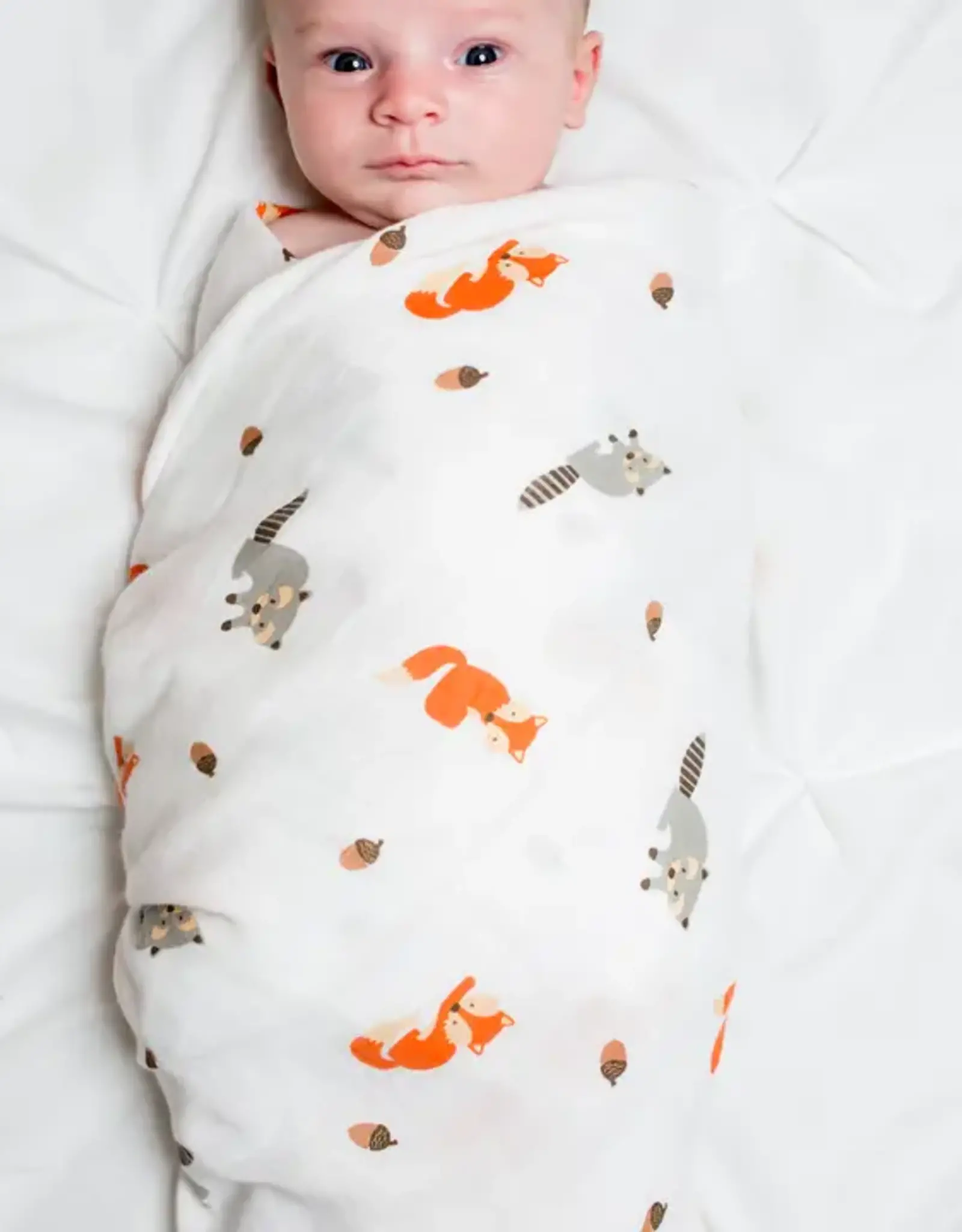 Lulujo Classic Muslin Swaddle - Forest Friends