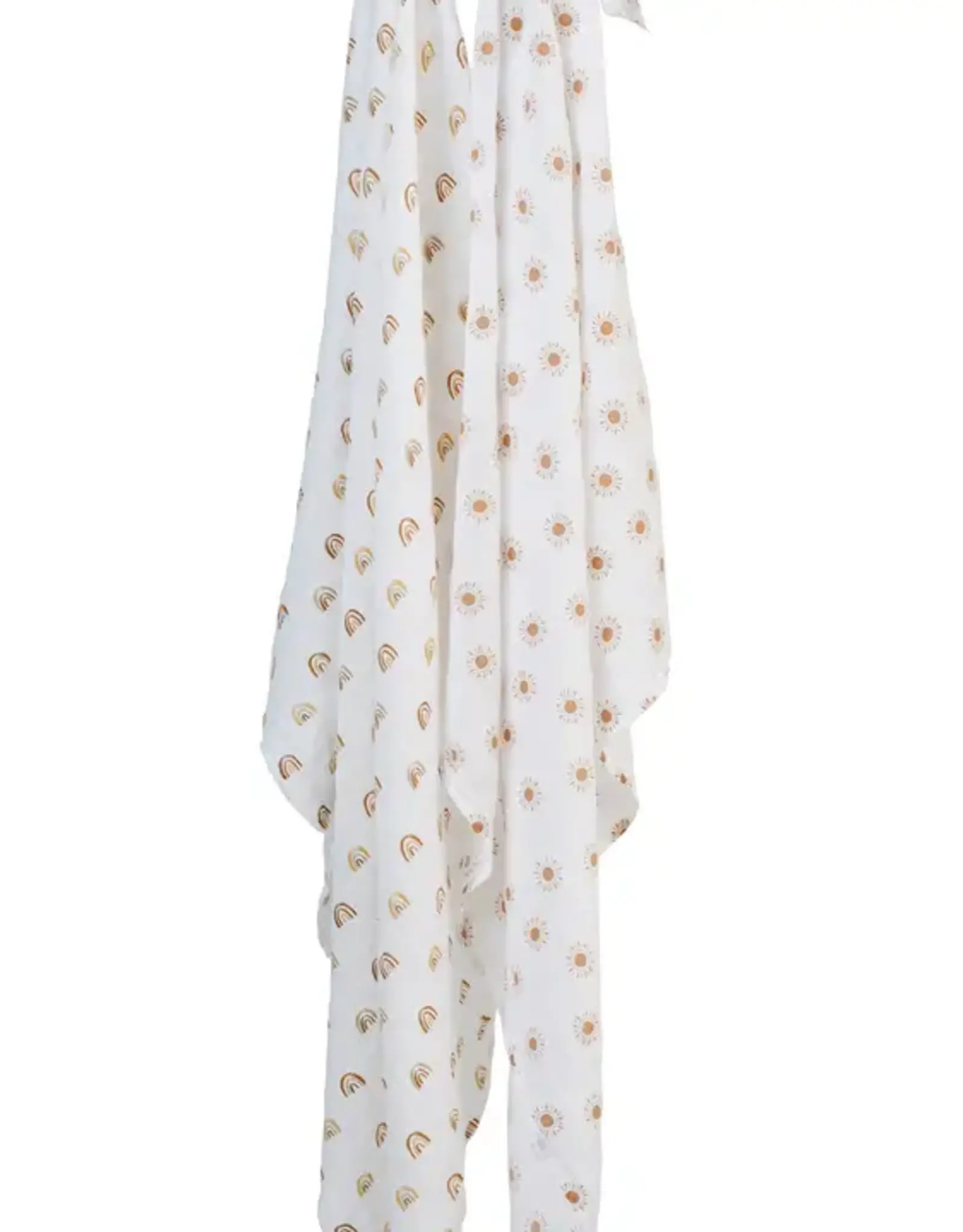 Lulujo 2-pack Cotton Swaddle - Rainbow/ Suns