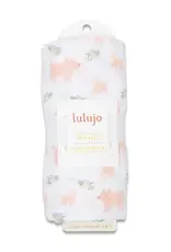 Lulujo Muslin Cotton Swaddle Blanket - Piggy
