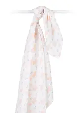 Lulujo Muslin Cotton Swaddle Blanket - Piggy