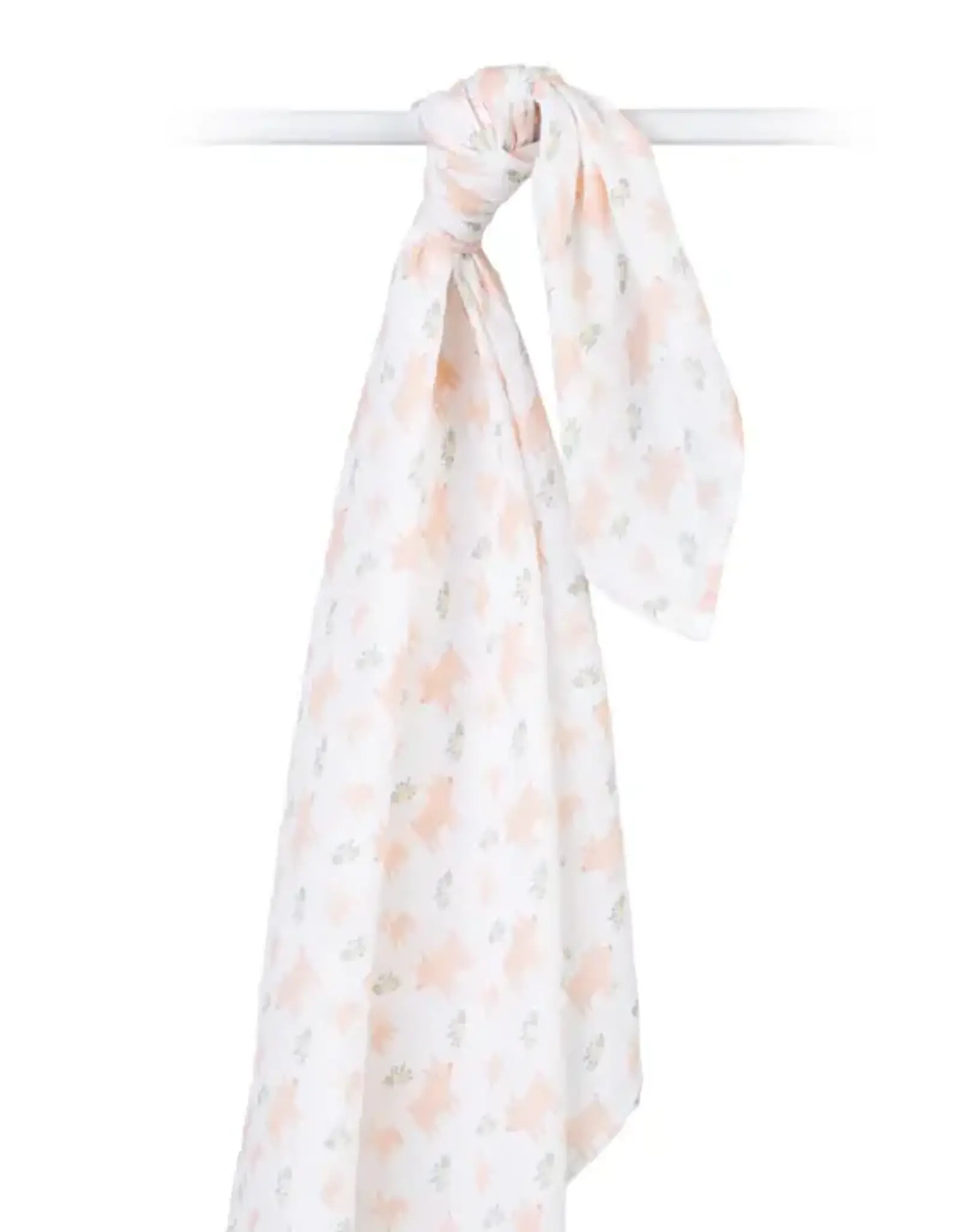 Lulujo Muslin Cotton Swaddle Blanket - Piggy