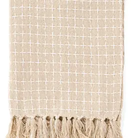 Pine Centre/Adv Throw, Woven Cotton w/Fringe 50x60