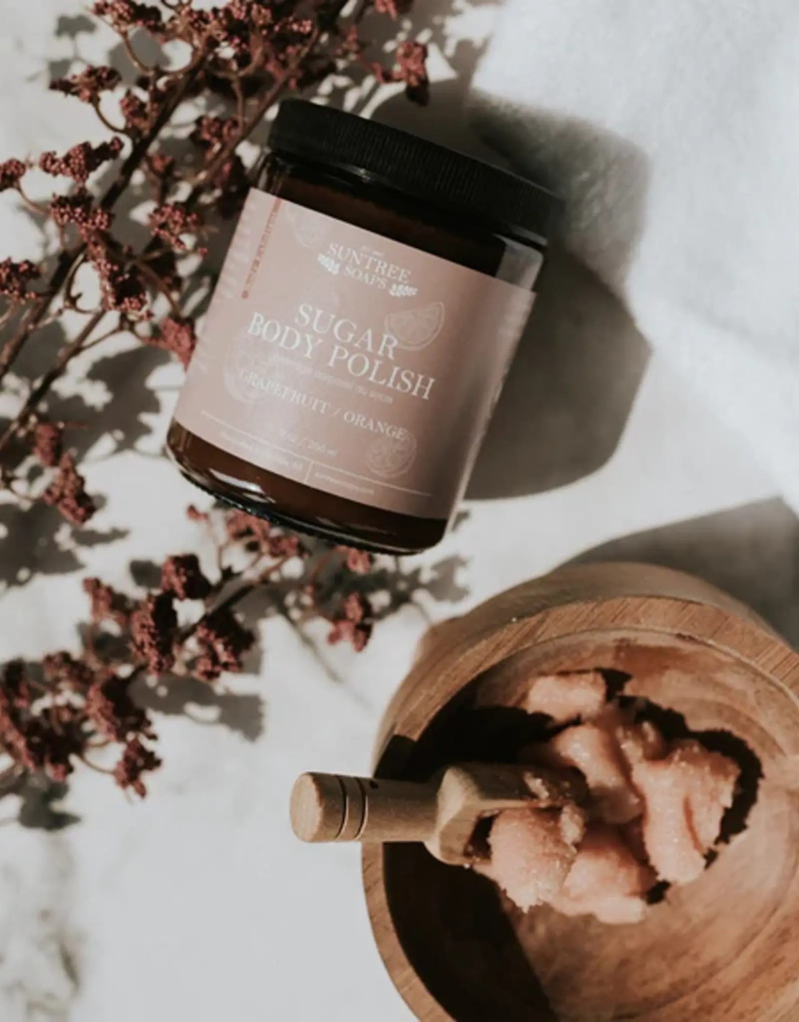 Suntree Soaps Body Polish 9oz, Grapefruit Orange