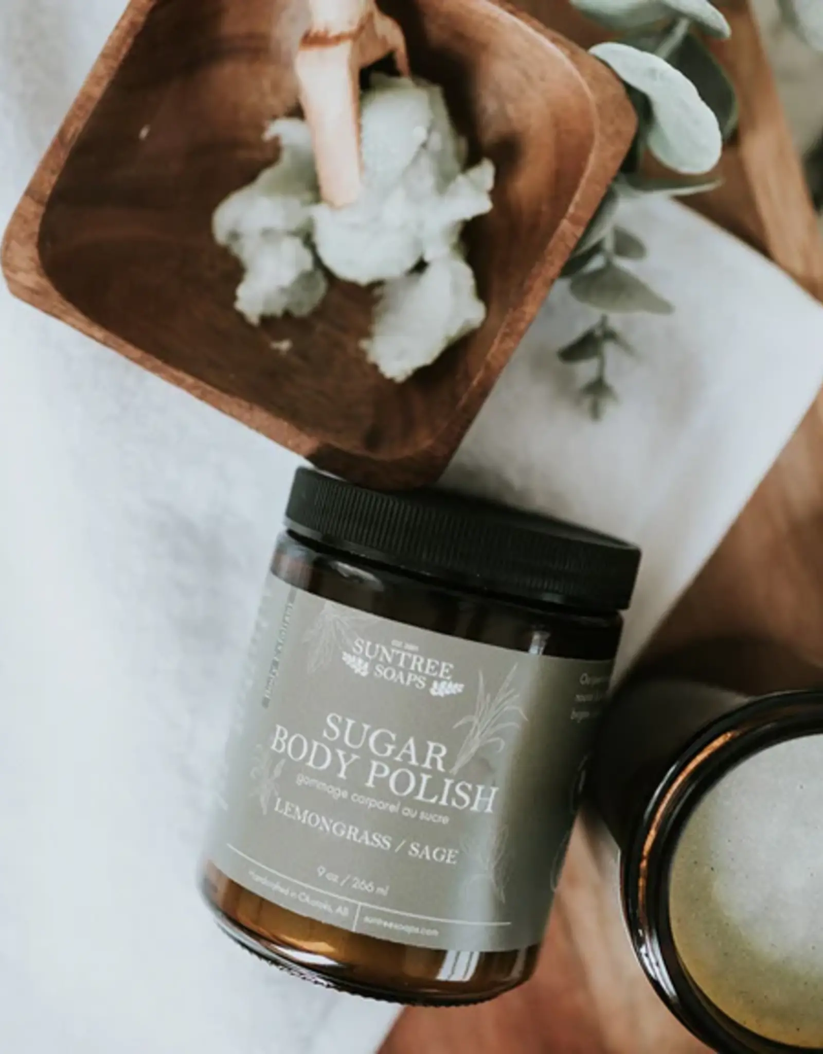 Suntree Soaps Body Polish 9oz, Lemongrass Sage