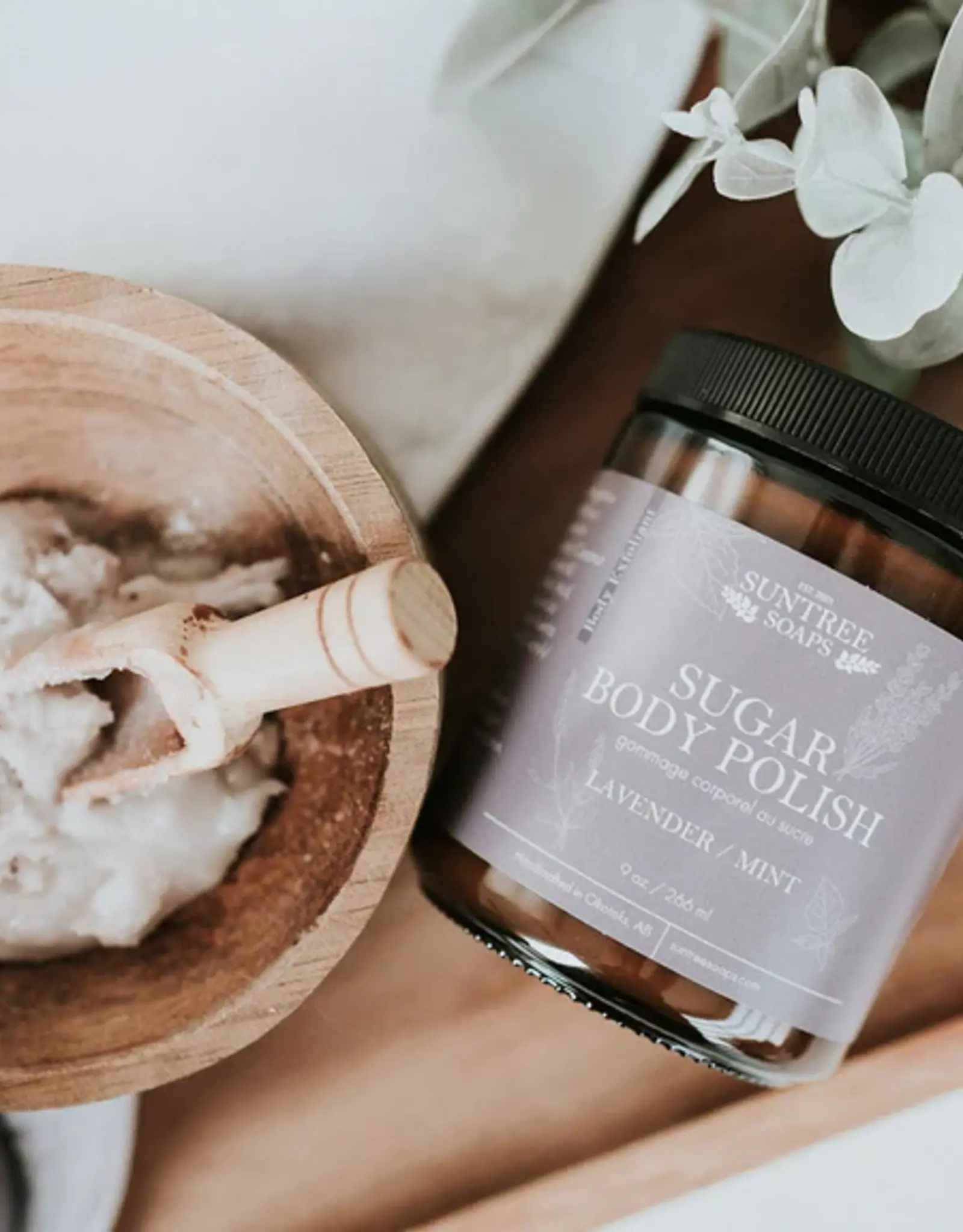 Suntree Soaps Body Polish 9oz, Lavender Mint