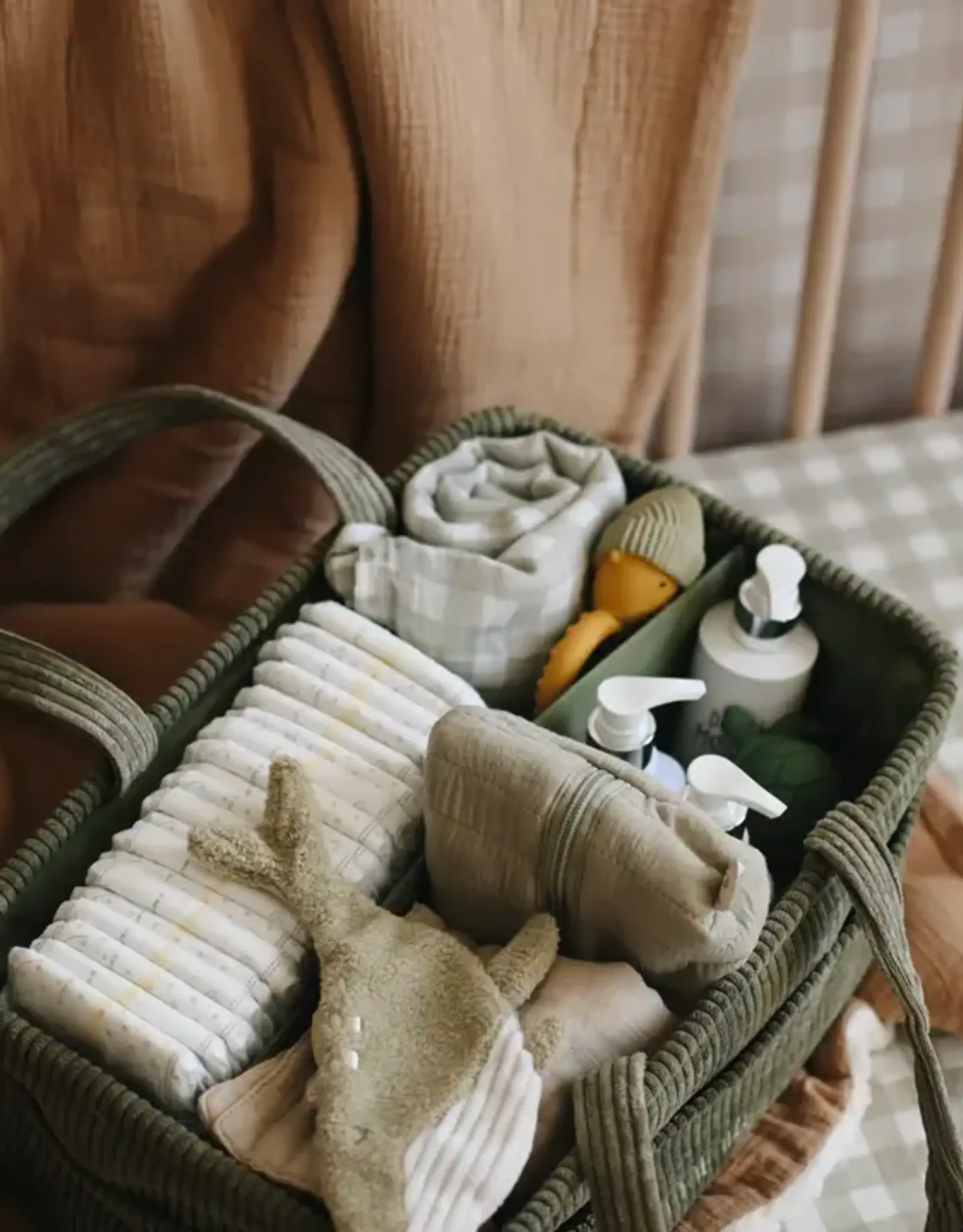 Minika Diaper Caddy, Sage